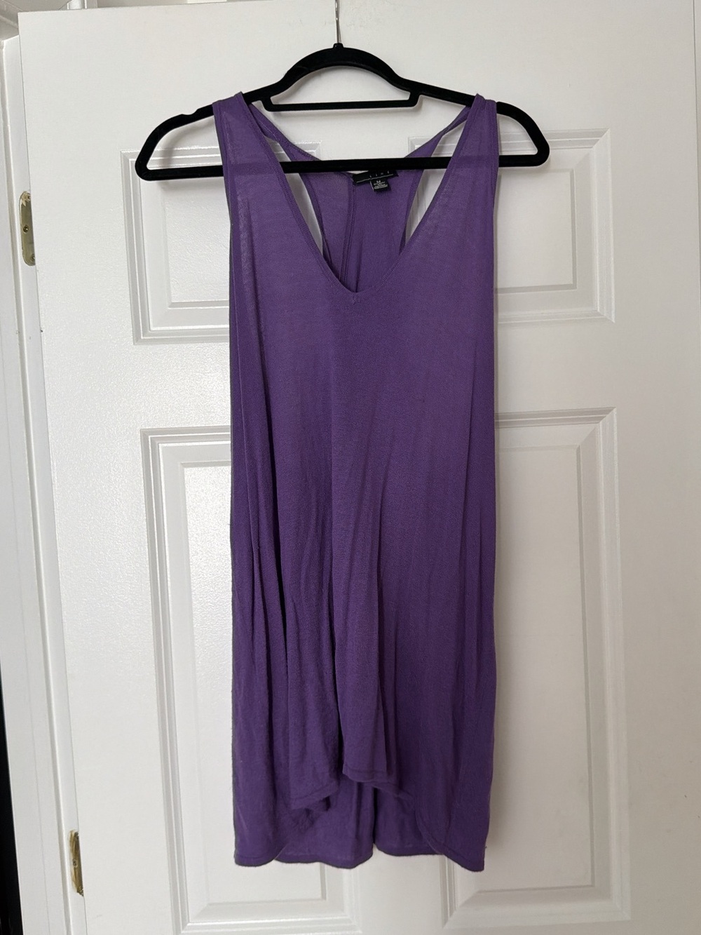 Cashmere Purple V-Neck Tank Top